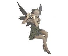 Design Toscano by Blagdon CL5276 - Figura Decorativa para jardín (Resina), diseño del Hada del Viento del Oeste sentada