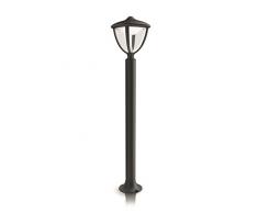 Philips myGarden Robin - Lámpara de poste para exteriores LED, luz blanca cálida, 4,5 W, IP44, altura 85,5 cm, color Negro