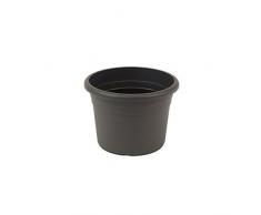 Jardinera greemotion Fiona, maceta de plástico resistente a los rayos UV, maceta con orificios inferiores, volumen aprox. 1 l, aproximadamente Ø 15 x H 10.6 cm