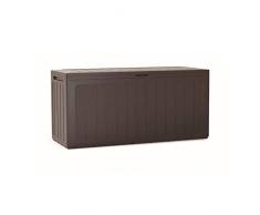 Prosperplast Baul de Jardin 280 litros Boardebox de plastico en Color Ocre Oscuro 116 x 43,3 x 55 cm, 280 L