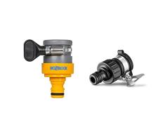 Hozelock Conector de Grifo Redondo para Interiores diámetro mínimo de 14 mm y un diámetro máximo de 18 + Karcher - Piezas y Conectores para mangueras y Accesorios