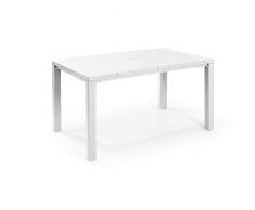 Keter Mesa de Exterior Julie – Mesa de jardín Apta para 6 Personas 147 x 90 x 74,5 cm – Blanco – Estándar