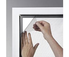 Xclou 345505 Antracita 1 x 1,3 m Incluye Cinta de Velcro – Tejido de poliéster – Red Mosquitos Negro y Gris – Mosquitera – Accesorio de protección contra Insectos, 31 x 31 x 8 cm