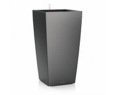 Lechuza Maceta, Charcoal Metallic Cubico Premium, 30