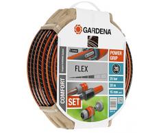 Gardena Set Flex Ø 15 mm con 20 m de Manguera, Lanza y Accesorios de riego, Estándar, 5/8 X 66