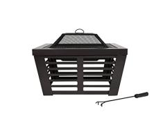 La Hacienda Elda Negro - Estufa de Exterior - Chimenea Exterior - Brasero - Brasero Exterior - 75x75x55cm