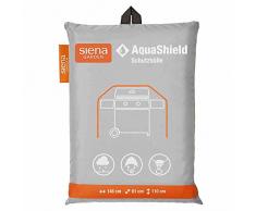 Siena Garden Funda para Barbacoa de Gas AquaShield, L, Gris Plateado, con Sistema Active Air System, 148 x 61 x 110 cm