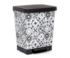 Tatay Cubo de Pedal Cubik, 23L de Capacidad, Pedal RetrÃ¡ctil, de Polipropileno, Libre de BPA, Bolsa Basura 30L. Hydraulic Medidas 33.5 x 30 x 39cm
