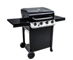 Char-Broil Convective Serie 410B: barbacoa de gas de cuatro quemadores, acabado en negro.