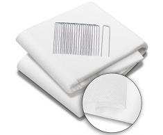 VOUNOT Manta Termica Plantas 1.5x20m, Tela Antiheladas para Plantas con 20 Grapas TNT Tela no Tejida 50g/m2, Velo Protector Heladas Vellón de Invierno, Blanco, 6662009061399