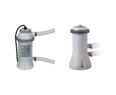Intex 28684 - Calentador eléctrico para Piscinas de hasta 457 cm + 28638 Depuradora de Cartucho Filtros Tipo A, 3785 L/h