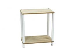 ESTANTERÍA Industrial 42,5-Mueble estantería de Madera Natural Resistente con 2 baldas para Colocar Plantas o Accesorios del hogar.(42.5×27.5×48)
