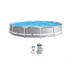 Intex 26712NP Piscina redonda sobresuelo, con depuradora, 366 x 76 cm