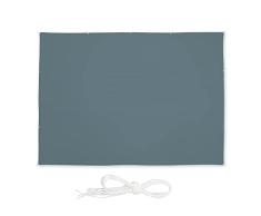 Relaxdays Toldo Vela, 4,5 x 5,5 m, Hidrorrepelente, protección Anti-UV, Cuerdas, Sombraje, Terraza, Jardín, Balcón, Gris