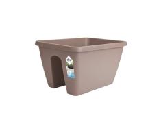 Elho Barcelona Flower Bridge 40 - Jardinera - Taupe - Exterior & Balcón - L 29.2 x A 39 x A22 cm