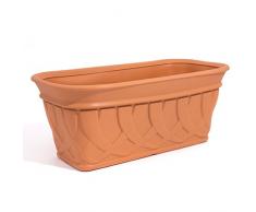 ISABELLA Jardinera Terra Galeon, color terracota, 80 cm