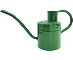 Kent & Stowe Regadera Vintage de 1 litro en Verde – Jarra de Acero galvanizado para regar Las Plantas de Interior – Jarra de Estilo clásico inglés con Borde Elevado