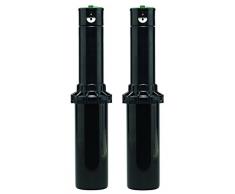 Orbit Aspersor Voyager (Largo Alcance) con Boquilla preinstalada-Pack 2 Unidades, Negro y Verde, 7x14x18.50 cm