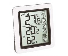 TFA Dostmann - Estación meteorológica inalámbrica Info, Incluye transmisor Exterior, n.º Cat. 30.3065.02, Color Blanco