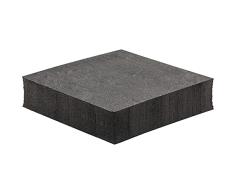 Wagner Pies de Maceta GH 0803 I Juego de 4 Piezas I 50 x 50 mm, A 8 mm I Autoadhesivas I Protección del Suelo y los encharcamientos I Goma Resistente a la Intemperie I pies Seguridad - 20080399