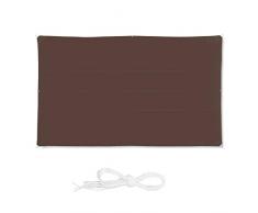 Relaxdays, Marrón Toldo Vela Rectangular, Impermeable, Protección Rayos UV, con Cuerdas para tensar, 4x6 m, 4 x 6 m