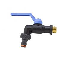 S&M 180026 Grifo Esfera Antihielo 1/2, Negro / Azul