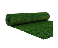 WerkaPro 10687 - Césped artificial (1 cm de grosor, 1 x 10 m, 10 m2), muy resistente, con tratamiento anti rayos UV