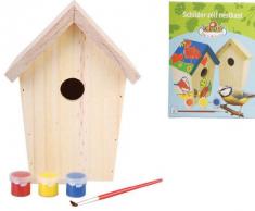 Esschert Design KG145 - Caja Nido para pájaros (Madera, para Pintar)