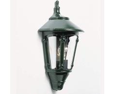 Konstsmide Firenze 569-600 - Lámpara de Pared (24 x 15 x 44cm, 1 Bombilla de 60 W, IP23, Aluminio Lacado), Color Verde