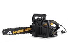 McCulloch 00096-71.479.01 CSE 1835 Motosierra eléctrica con motor de 1800 W, longitud de espada de 35 cm, abrazadera de cable, engrasador de cadena