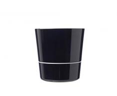 Rosti Mepal - Maceta para plantas aromáticas (tamaño mediano, riego por capilaridad), color negro