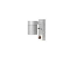 Konstsmide Gnosjö Exterior Lámpara, Modena – Lámpara de Pared, galvanizado Gris, 6,5 x 11 x 14 cm, 3 ml, 7541 – 320