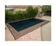 Werkapro - Red de protección para Piscina (100 g/m2, 8 x 14 m), Color Negro