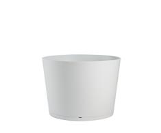 Grosfillex 19341096 Maceta Tokyo Diámetro 50, Blanco Glaciar, 47, 5 x 33, 3 cm