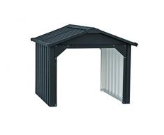 Duramax - caseta cobertizo jardín - ROBOSHED - Metal - color gris antracita