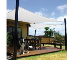 PAPILLON Toldo Vela Sombra Jardin Cuadrada 5.0x5.0 Metros Blanca