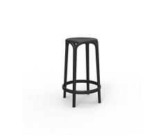 Vondom Brooklyn Taburete, Negro, 45x45x66 cm