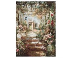 Diseño Toscano Verano Pergola Tapiz W/Rod Nr
