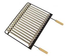 IMEX EL ZORRO 71605 - Parrilla para Barbacoa, INOX, 46,5 x 41 cm