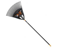 Fiskars Rastrillo para hojas, 27 dientes, Longitud: 65 cm, Negro/Naranja, XL, Solid, 1015645