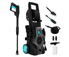 Cecotec Hidrolimpiadora de Alta Presión HydroBoost 2000 Car&Garden Pro, 2000 W, Hogar, Jardín o Coche, Caudal de 450 l/h, 150 Bares de Presión, Bomba de Aluminio, Radio de acción 14m