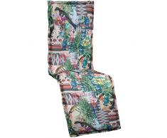 Beo Cojín para Silla de jardín, cojín para Silla de Relax con diseño de Selva, Funda Premium de 100% algodón