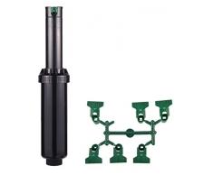 Hunter 44009 - Aspersor emergente Srm-04. 10cm arco ajustable, negro y verde