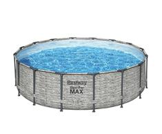 BESTWAY Piscina Desmontable Tubular Steel Pro Max 488x122 cm Gris