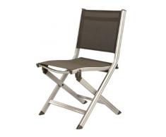Kettler Basic Plus - Sillón plegable de aluminio y textilene, color plateado y antracita