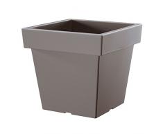 Jardinera mod. lofly low 240. 24x24x22 cm. gris