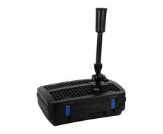 AquaForte GFU-5800 Bomba de Fuente + 11W UV-C, Potencia 55W, MAX. Altura 4,8 Metros, Caudal máx. Caudal 5,2 m3 por Hora, MAX. Tamaño Estanque 8 m3, Conexión 25/32 mm, Agua Clara