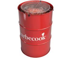 Barbecook Barril Edson Red Barbacoa Carbón, Rojo, 47.5x47.5x89 cm
