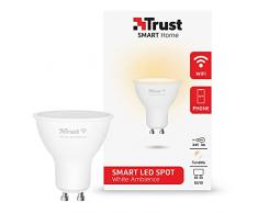 Trust Smart Home - Bombilla LED con luz blanca ambiente GU10, compatible con Alexa