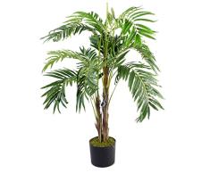 Leaf Tropical Artificial Dracaena Palmera, Verde Natural, 120cm
